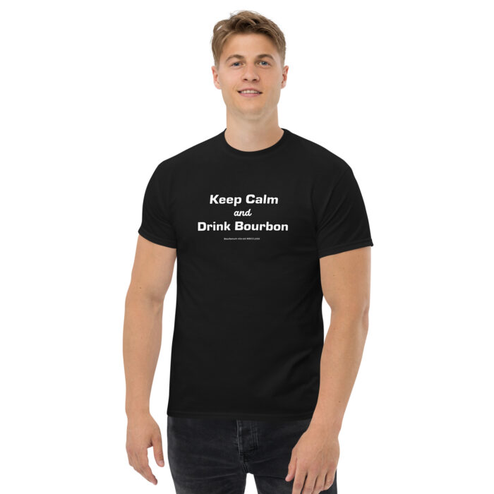 Keep Calm and Drink Bourbon Shirt - Classic Whiskey Lover's Tee - Image 3