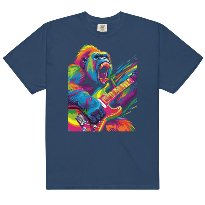 Rock 'n' Roar: The Vibrant Virtuoso Gorilla Tee - Image 3